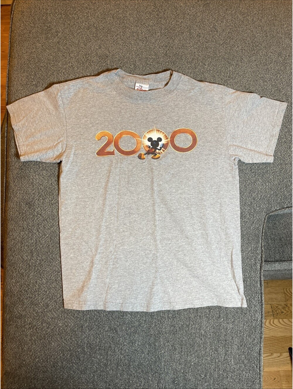Vintage Mickey Disney Store T-shirt Gray Made In USA Size S